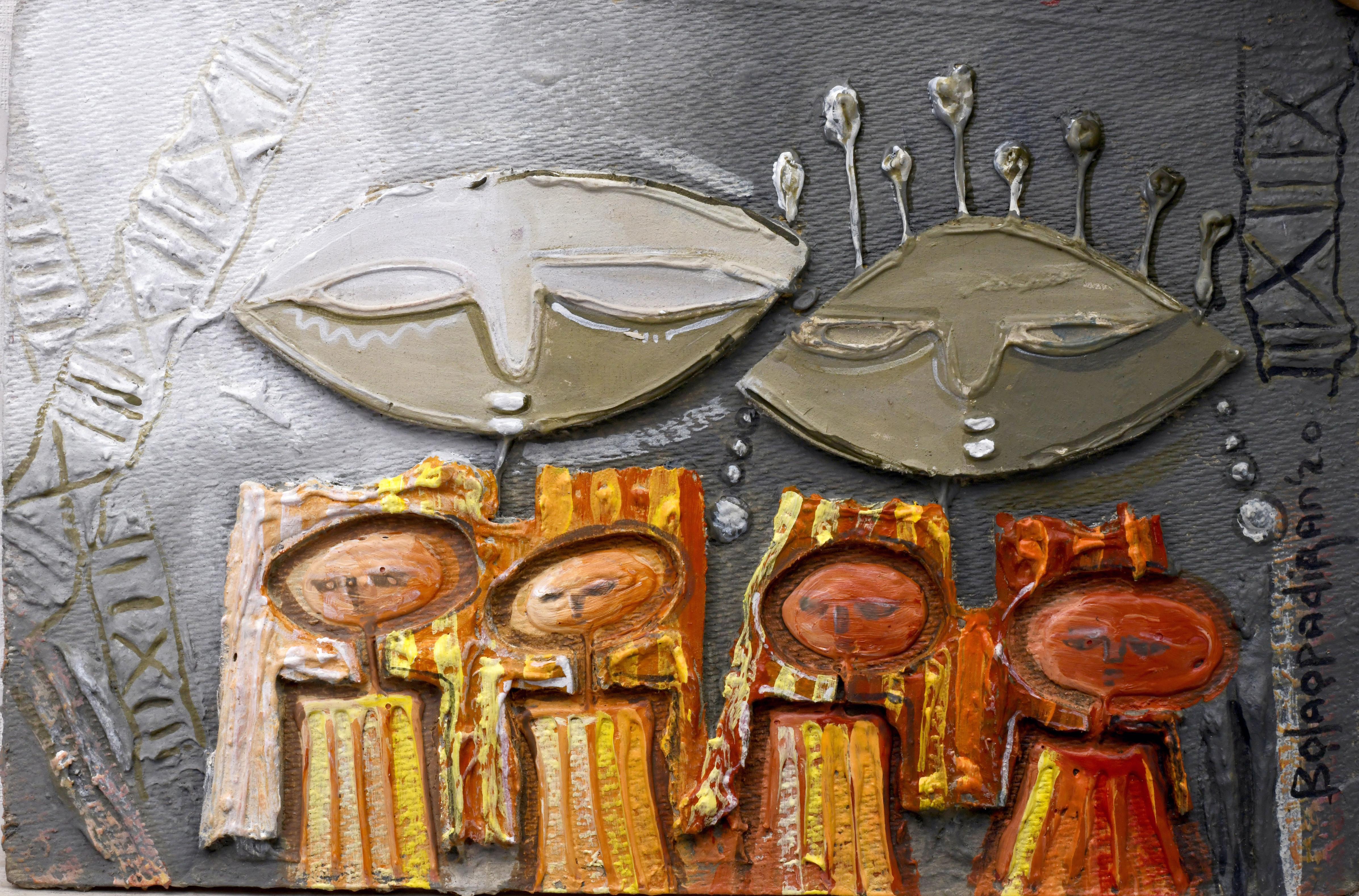 Bola Opadiran Landscape Painting - Family