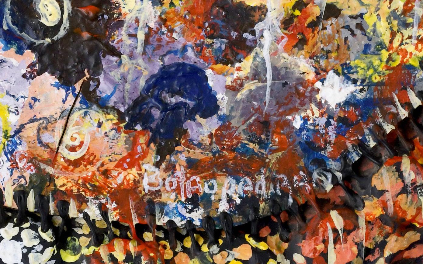 Showers of Blessing - Contemporary Painting by Bola Opadiran