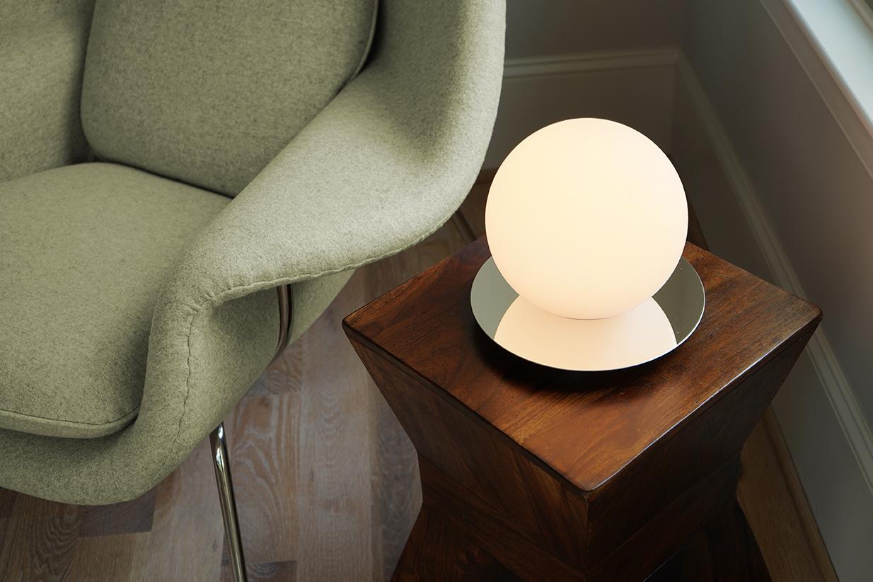 Modern Bola Small Table Sphere Lamp by Pablo Designs For Sale
