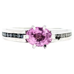 Bold 14k White Gold Euro Shank Ring