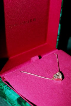 Bold 1ct Diamond Heart Icon Pendant in 18ct White Gold