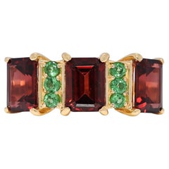 Bold 2.55ct Garnet Ring in 14K Yellow Gold