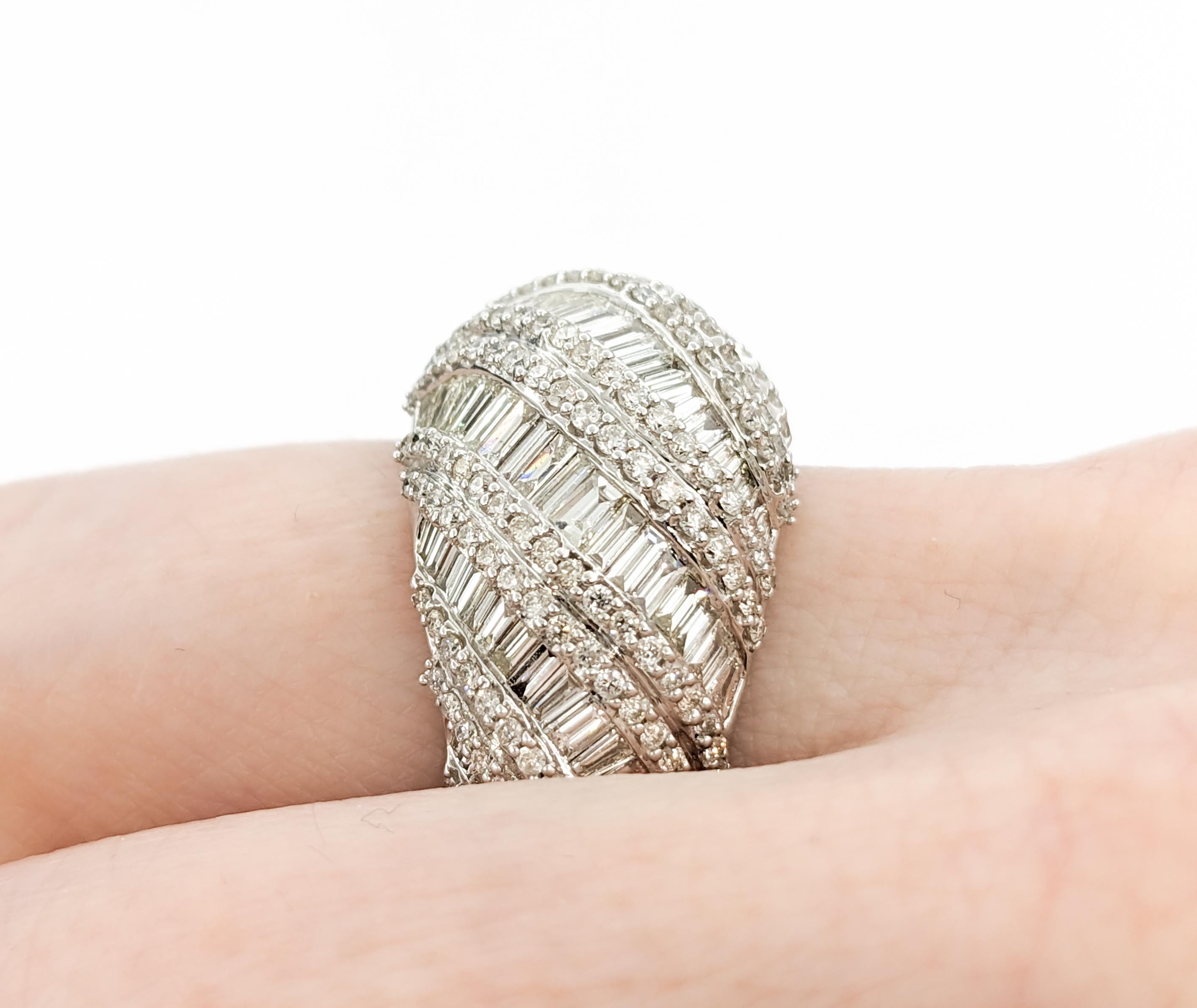 Kühnes 2,86ctw Diamant Cluster Dome Ring () 12