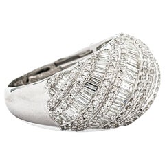 Retro Bold 2.86ctw Diamond Cluster Dome Ring