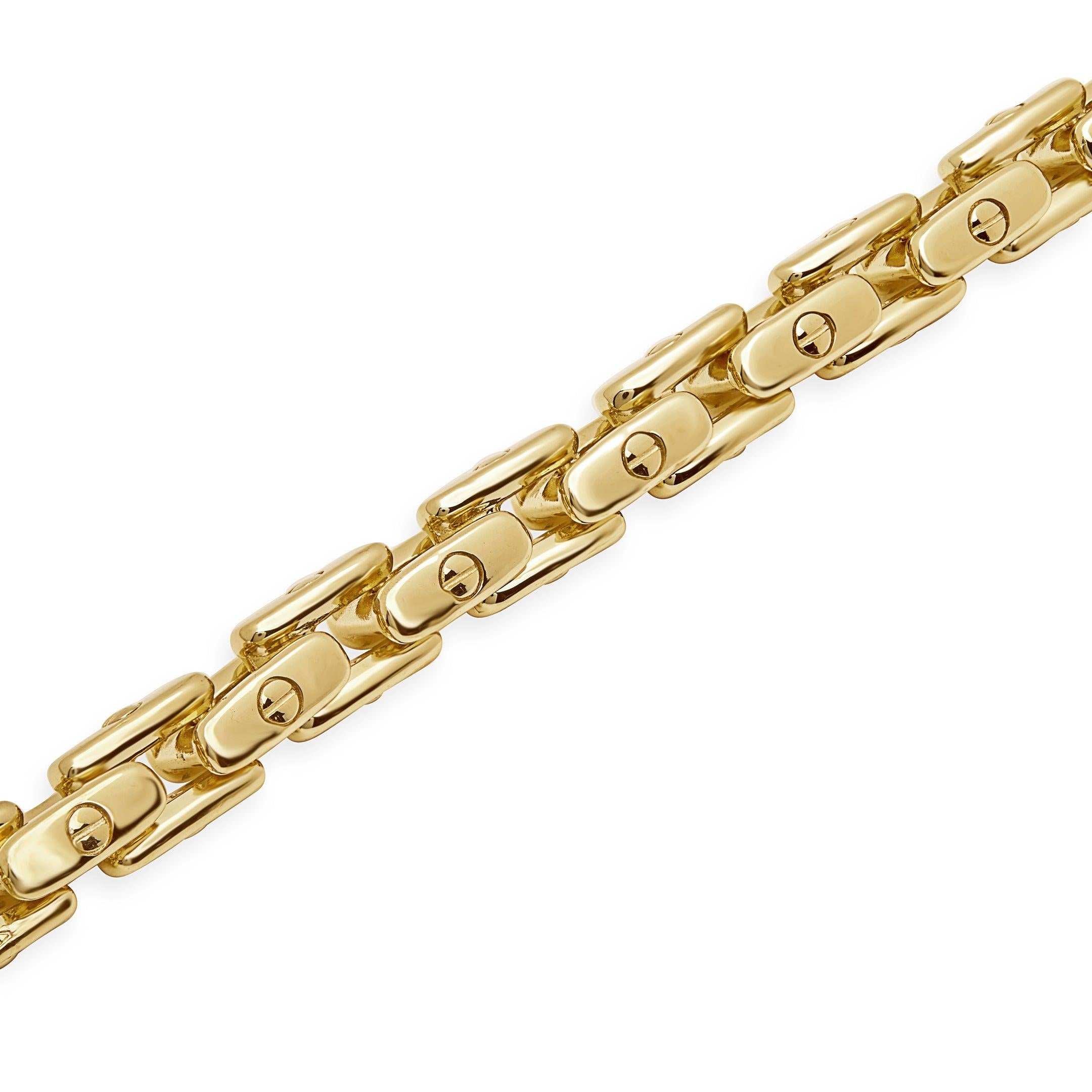 Contemporaneo Bracciale con ancora in oro giallo in vendita