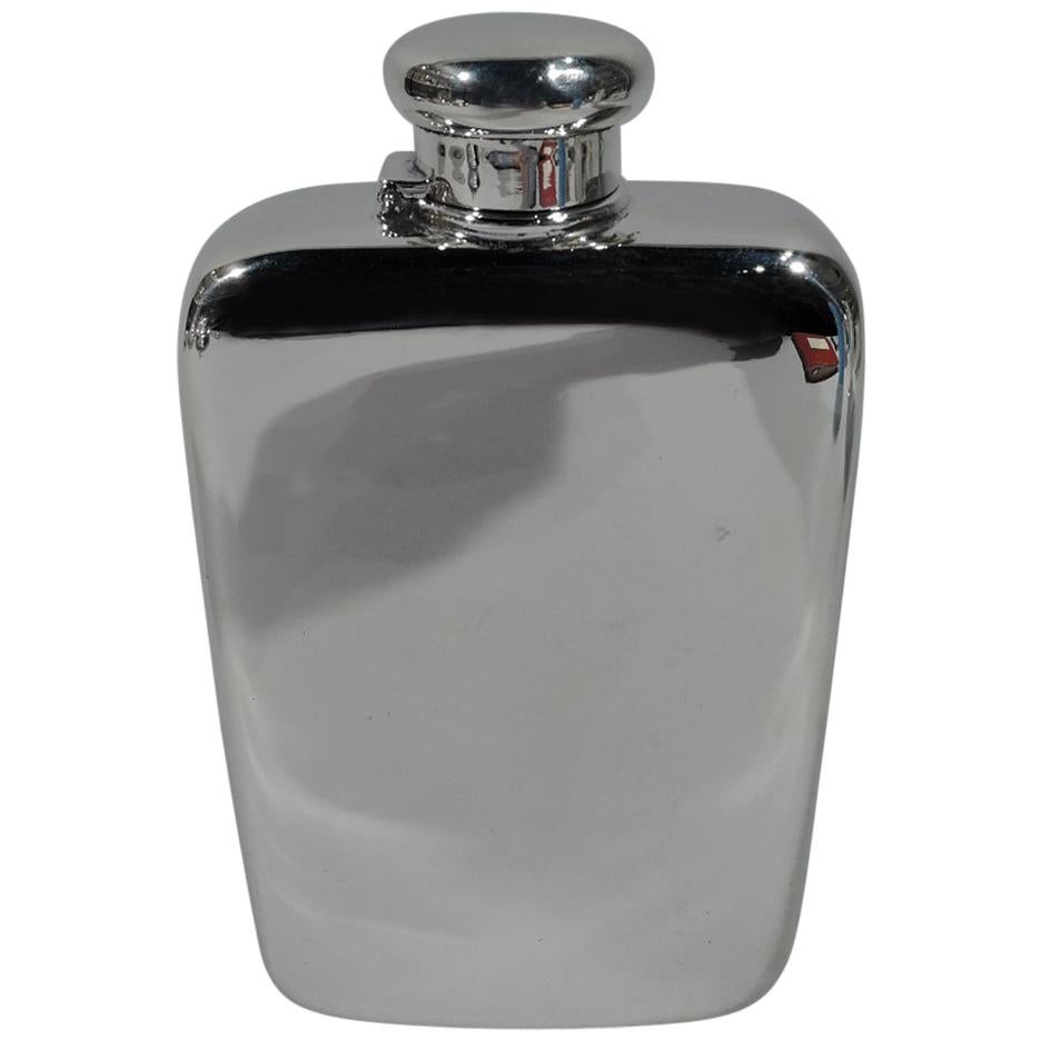 Bold and Modern Sterling Silver Flask by Tiffany