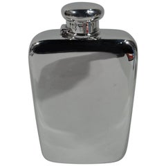 Bold and Modern Sterling Silver Flask by Tiffany