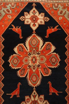 Bold Antique Karabagh Gallery Carpet