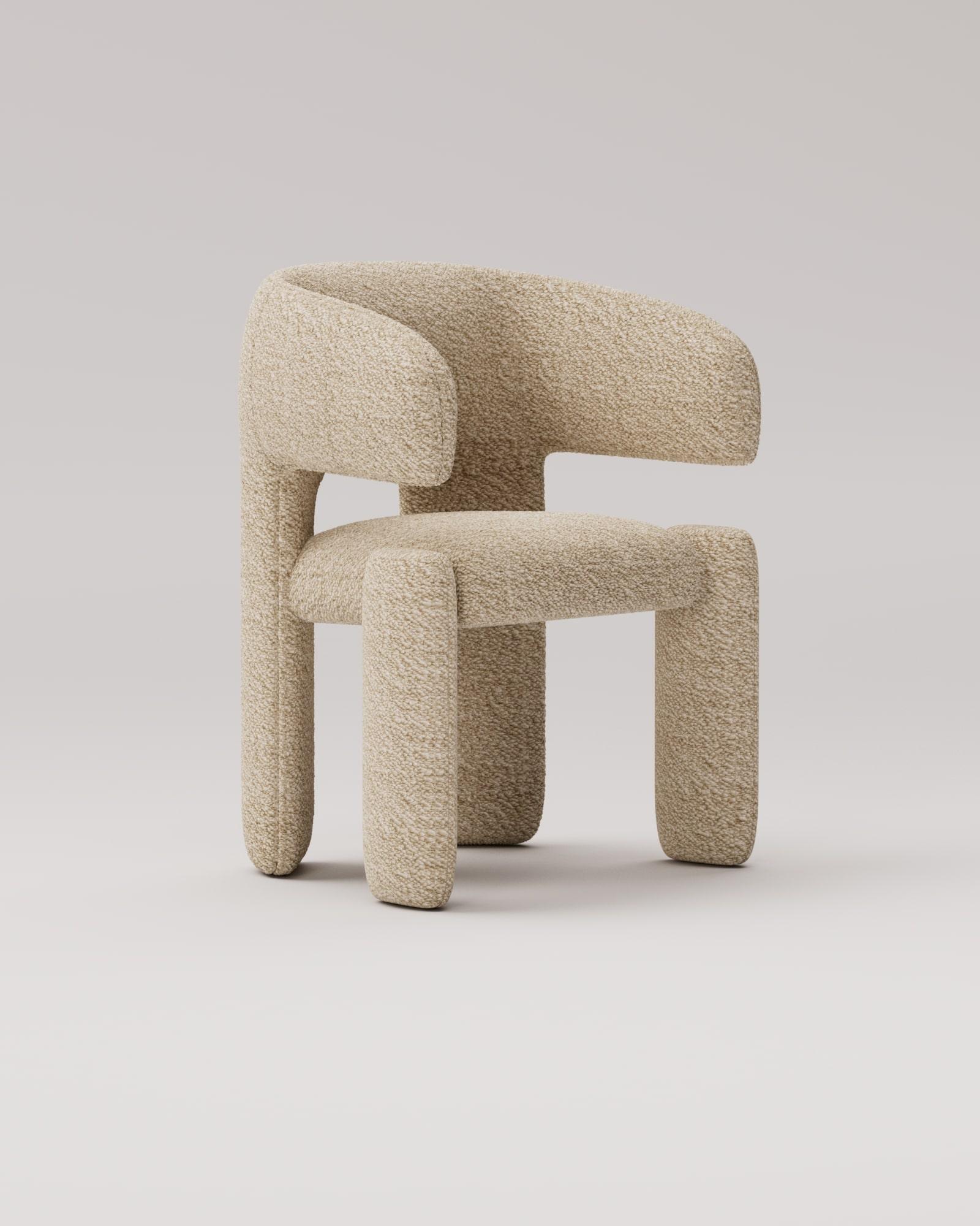 La chaise de salle à manger Apollo s'inspire de l'énergie dynamique du dieu grec, incarnant la force et l'élégance dans sa forme sculpturale audacieuse. Son design arrondi distinctif ajoute une touche de modernité à toute salle à manger.

Disponible