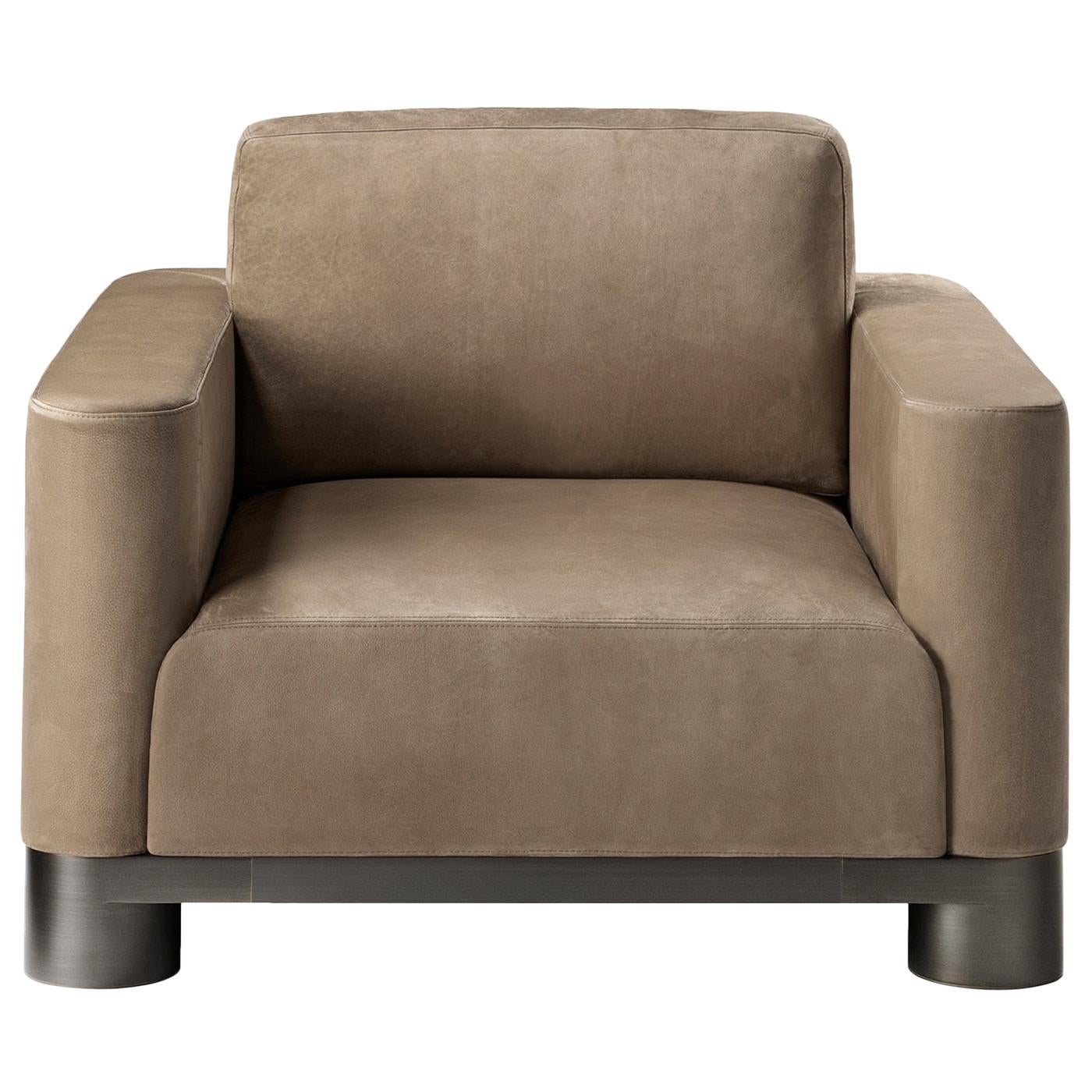 Bold Beige Lounge Chair