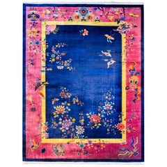 Tapis Art Déco chinois audacieux