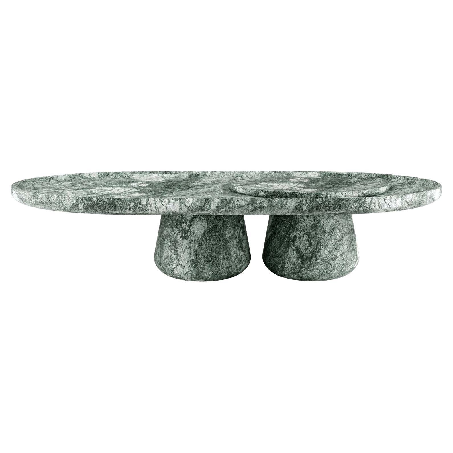 Bold Coffee Table Large - Forest Green For Sale