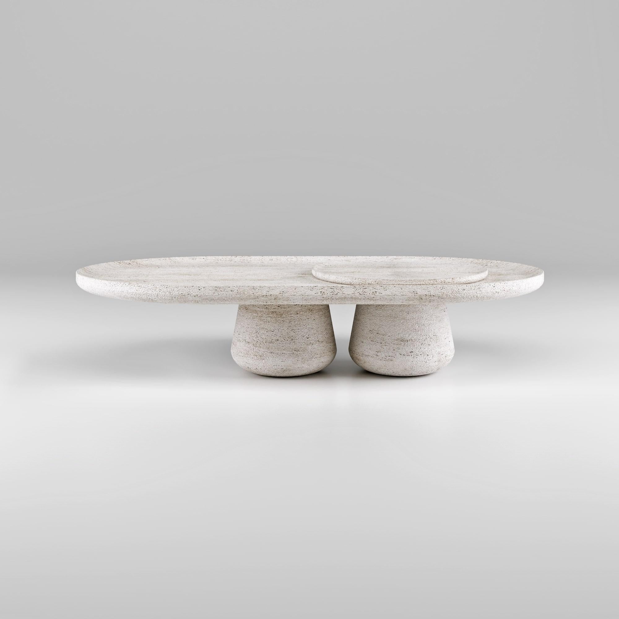 The Bold coffee table beautifully embodies the essence of Italian craftsmanship through sophisticated aesthetics and attention to detail that results in a sublime sensory experience. Available in wood or stone, each model has its own personality and