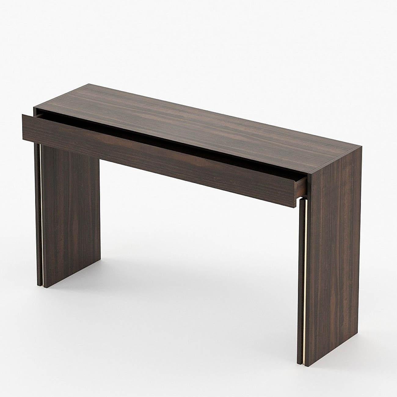 Polished Bold Console Table For Sale
