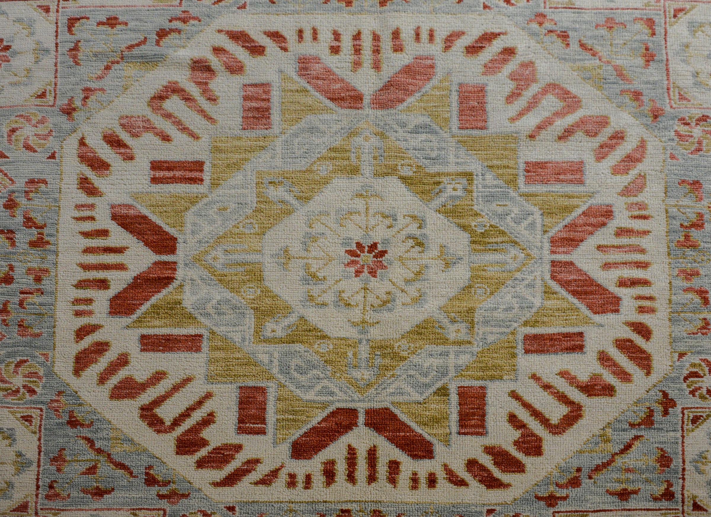 Bold Contemporary Anatolian-Style Rug For Sale 1