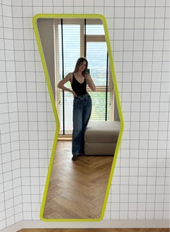 Bold Contemporary Full Length Yellow Mirror – Arrow 6 by oitoproducts
