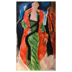 Bold Contemporary Painting of a Woman by May Bender