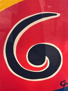 Bold Contemporary Sky Swirl Lithograph by Alexander Calder