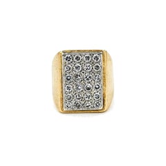 Bold Diamond Ring in 18k Yellow Gold