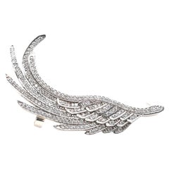 Bold Diamond Wing Ear Cuff, Luxury On Earring, Modern Design