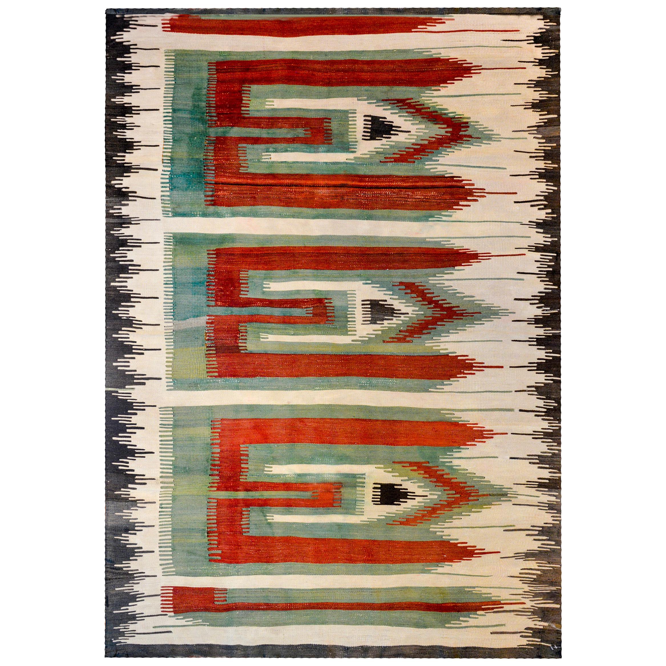 Bold Early 20th Century Shahsevan Kilim Rug