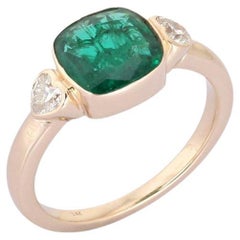 Anello da cocktail con diamanti in oro giallo Bold Elegance Micro Pave 14K (18kuponrequest)