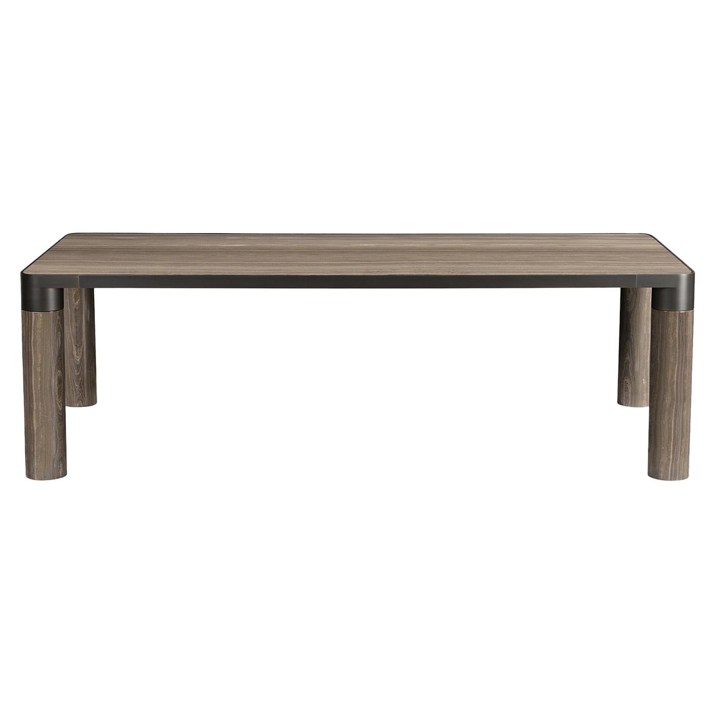 Bold Eramosa Marble Dining Table For Sale