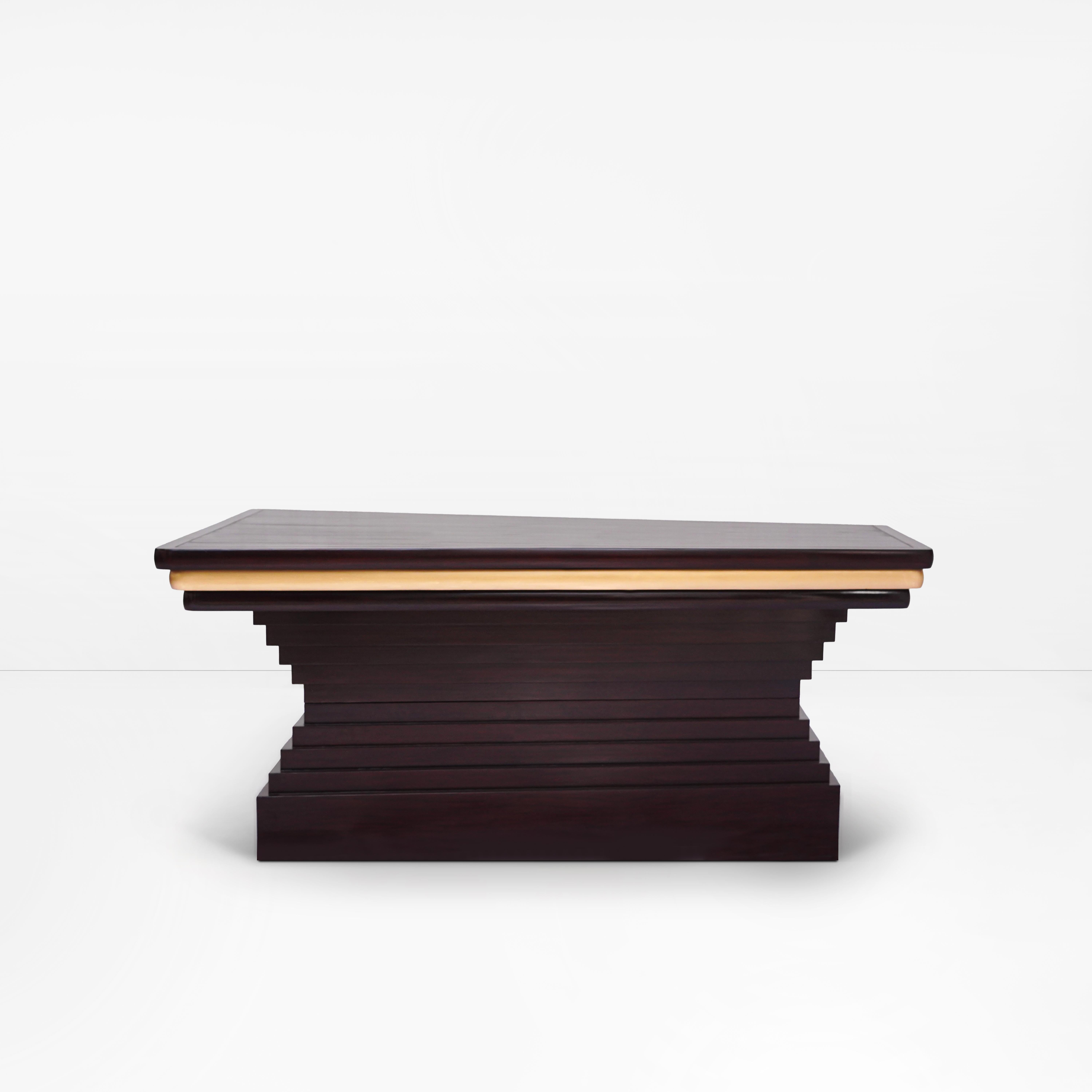 Modern Bold Geometric,  contemporary, modern Library desk, writing For Sale