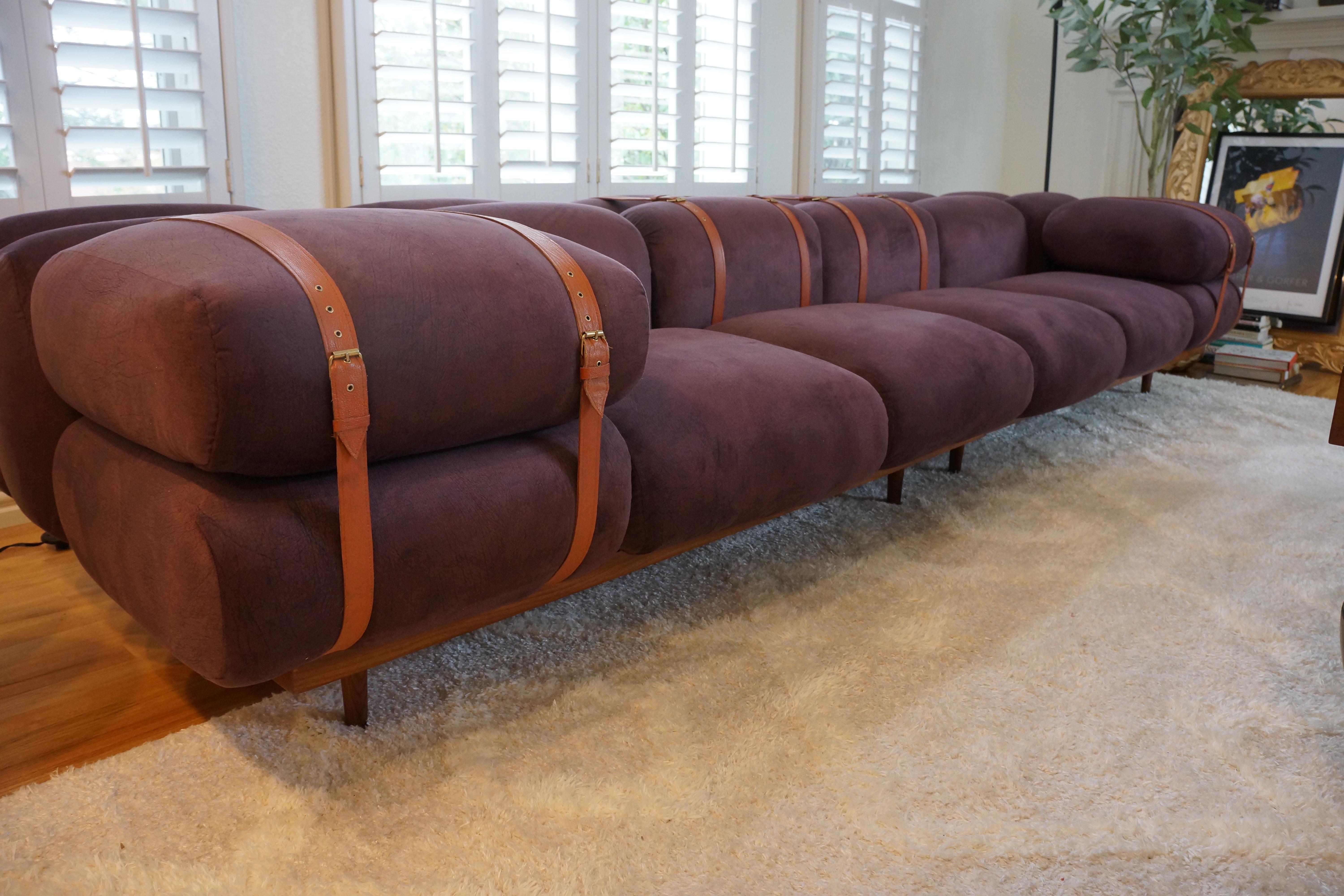 Bold Geometric, bold, 1920, 1930, contemporary, modern lounge sofa, den sofa  For Sale 6