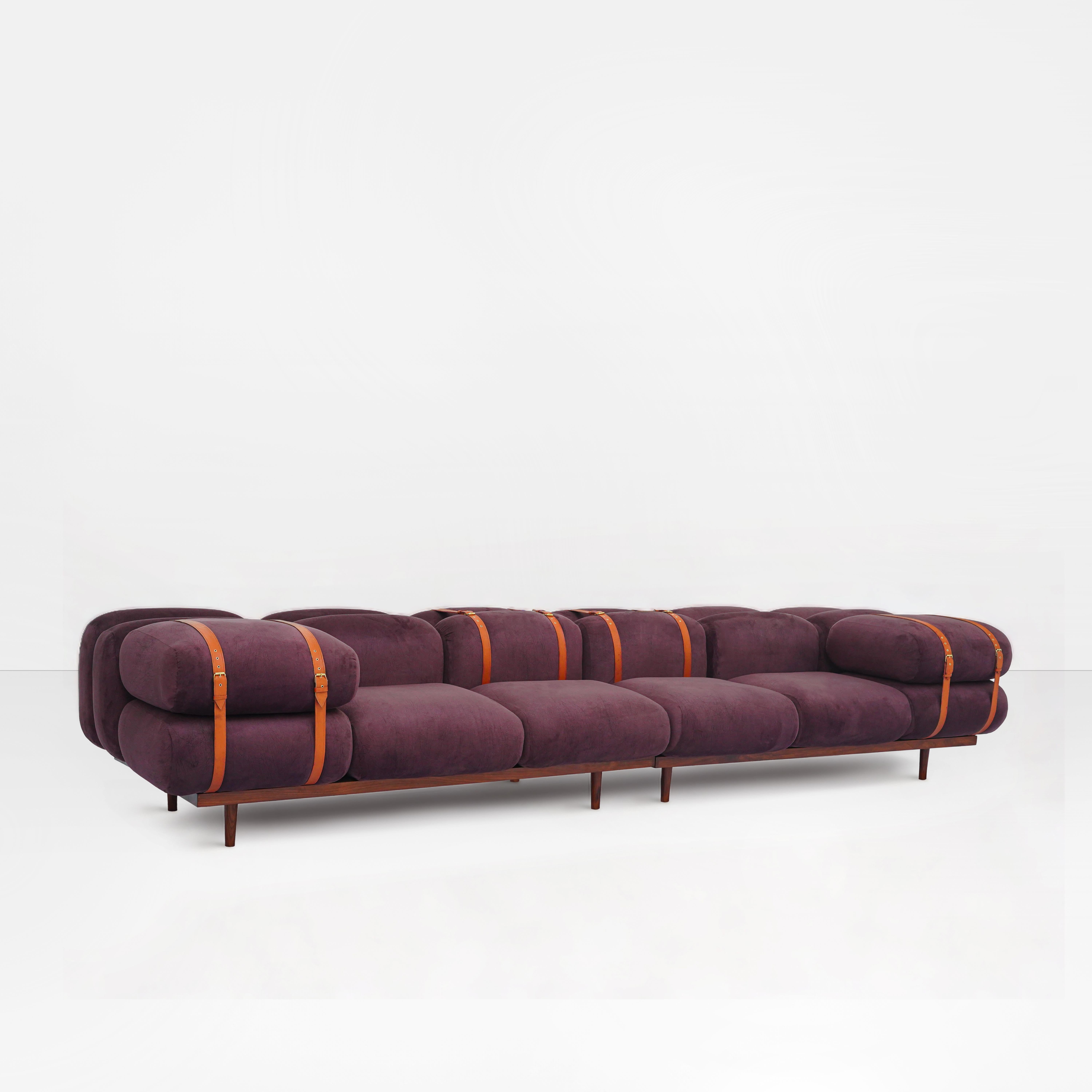 Bold Geometric, kühn, 1920, 1930, zeitgenössisch, modernes Lounge-Sofa, DEN-Sofa  (21. Jahrhundert und zeitgenössisch) im Angebot