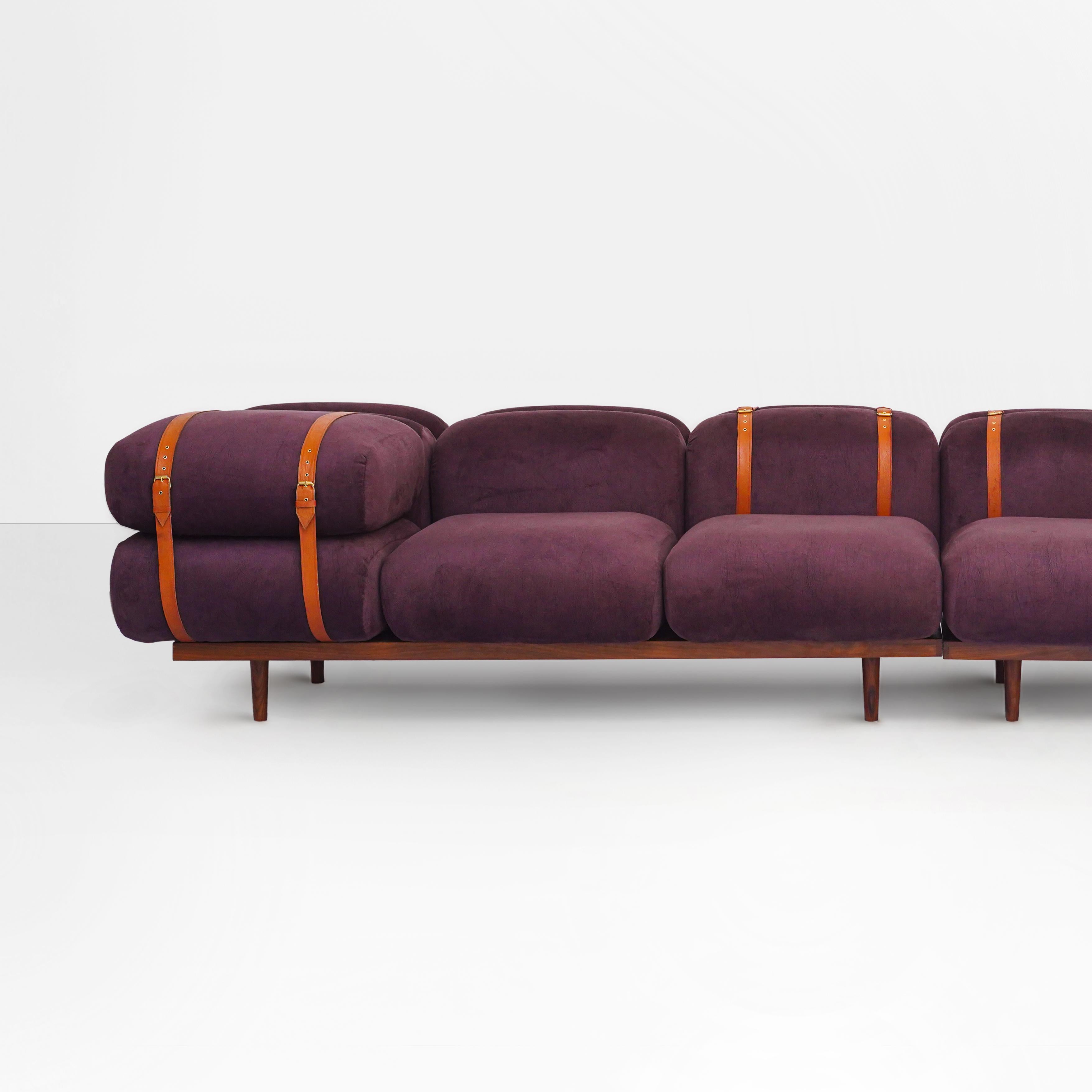 Bold Geometric, kühn, 1920, 1930, zeitgenössisch, modernes Lounge-Sofa, DEN-Sofa  im Angebot 2