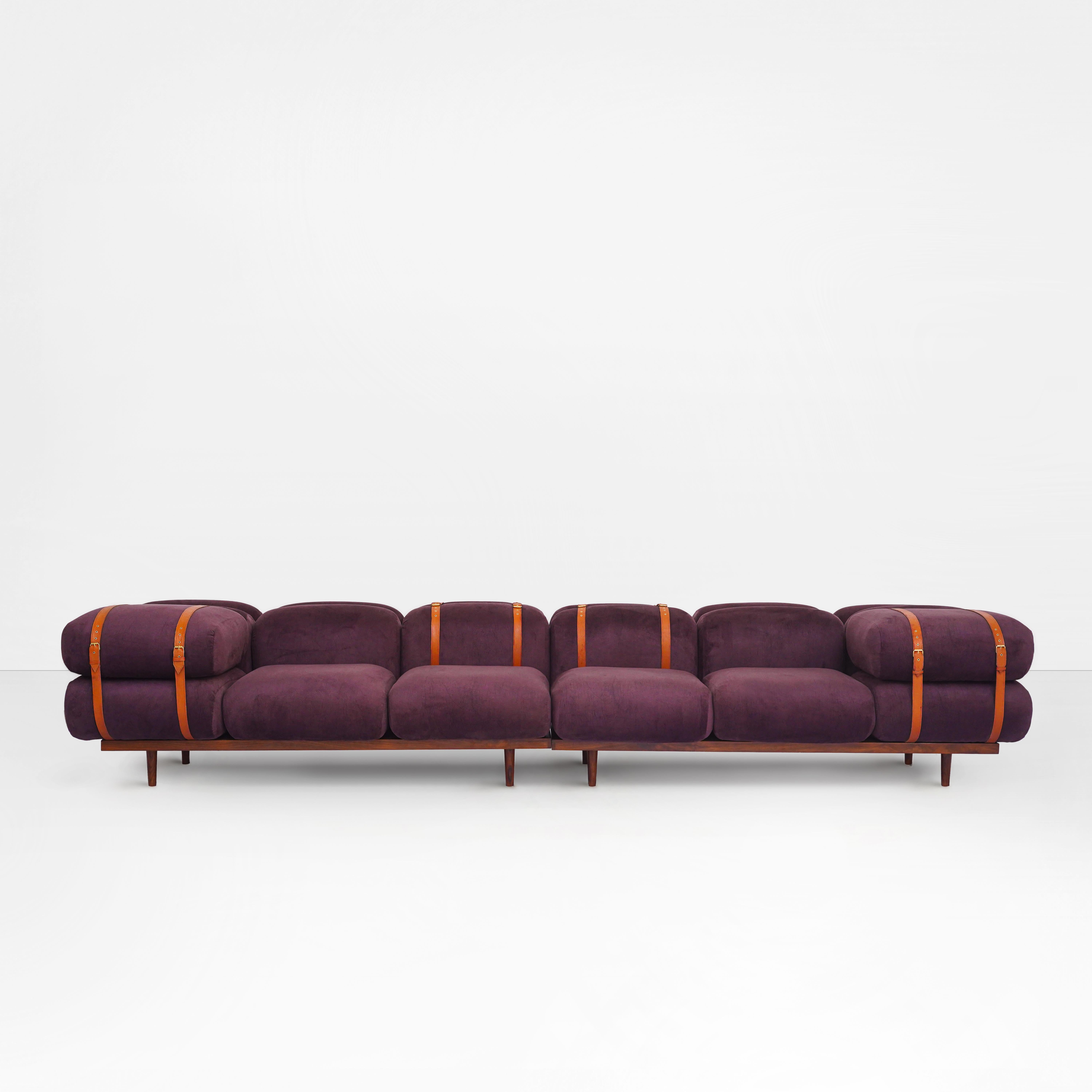 Bold Geometric, kühn, 1920, 1930, zeitgenössisch, modernes Lounge-Sofa, DEN-Sofa  im Angebot 3