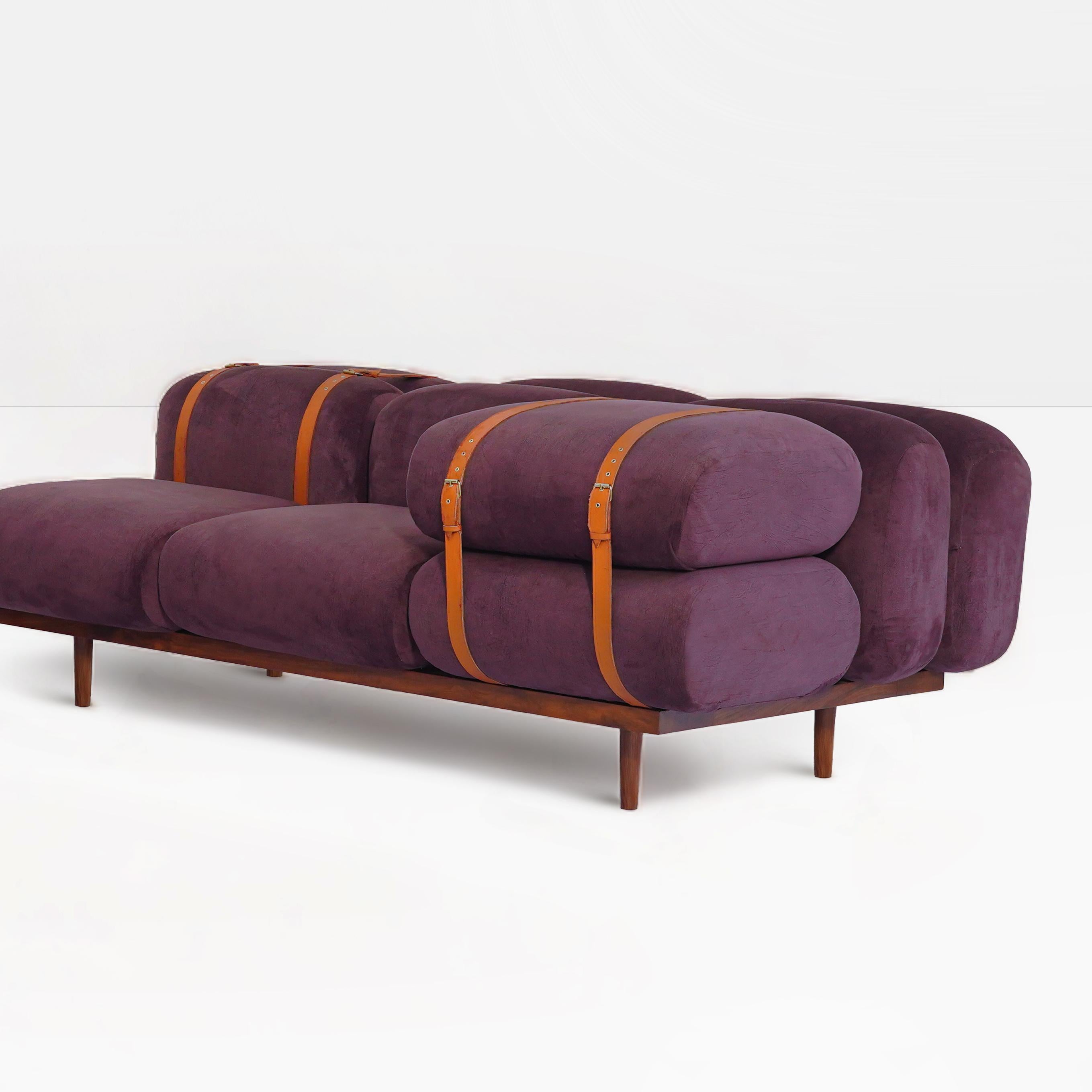 Bold Geometric, kühn, 1920, 1930, zeitgenössisch, modernes Lounge-Sofa, DEN-Sofa  im Angebot 4
