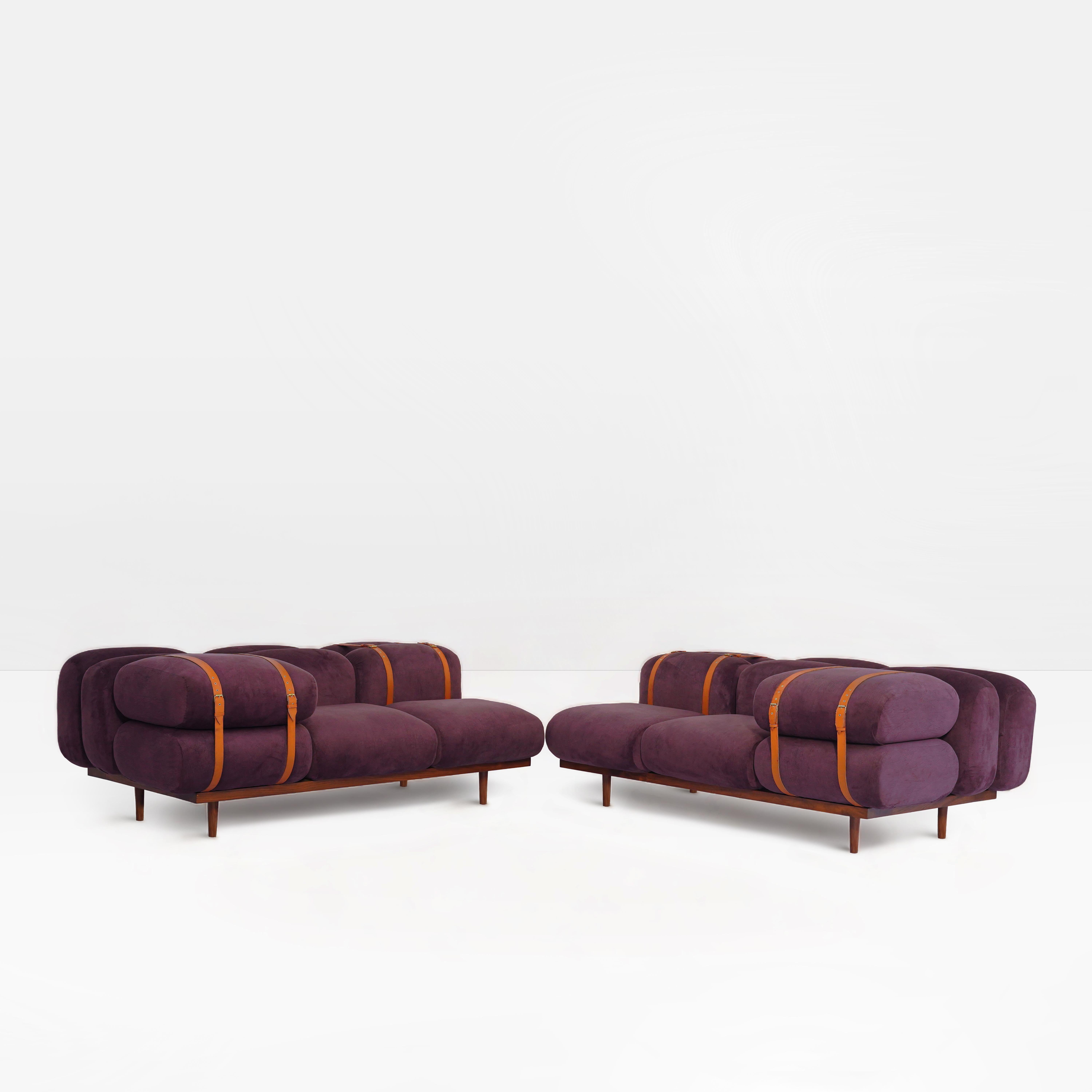 Bold Geometric, kühn, 1920, 1930, zeitgenössisch, modernes Lounge-Sofa, DEN-Sofa  im Angebot 5