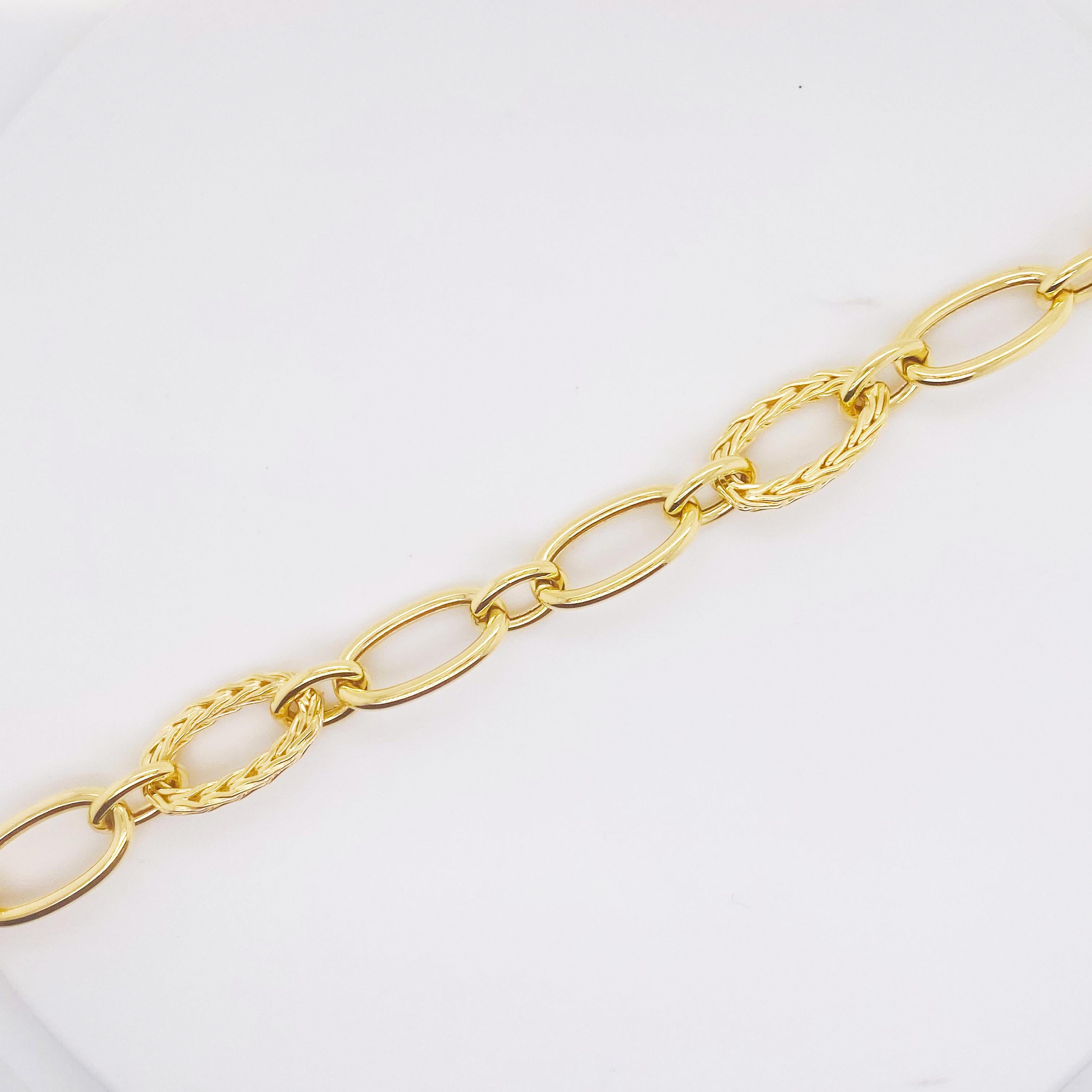 bold link chain bracelet