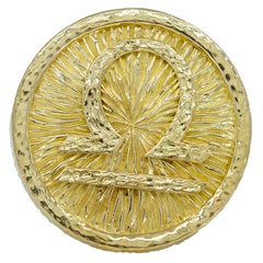 Bold Gold David Webb Libra Medallion