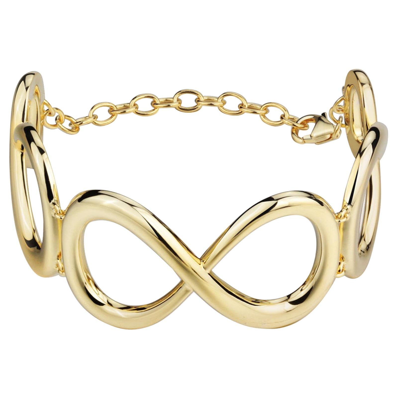 Bold Infinity Cuff Bracelet