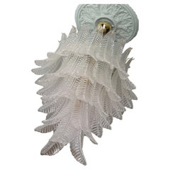 Audace lampadario di Murano di grandi dimensioni con tubi in vetro trasparente FEATHER (piume)
