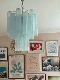 The Bold Minty Murano Chandelier im Stil von Venini. klein-mittelgroß.