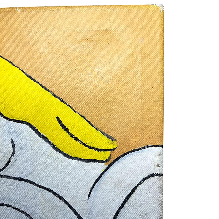 Bold Modernist Mexican Painting by Yessica Torres - Abstract Figurative Art For Sale 1