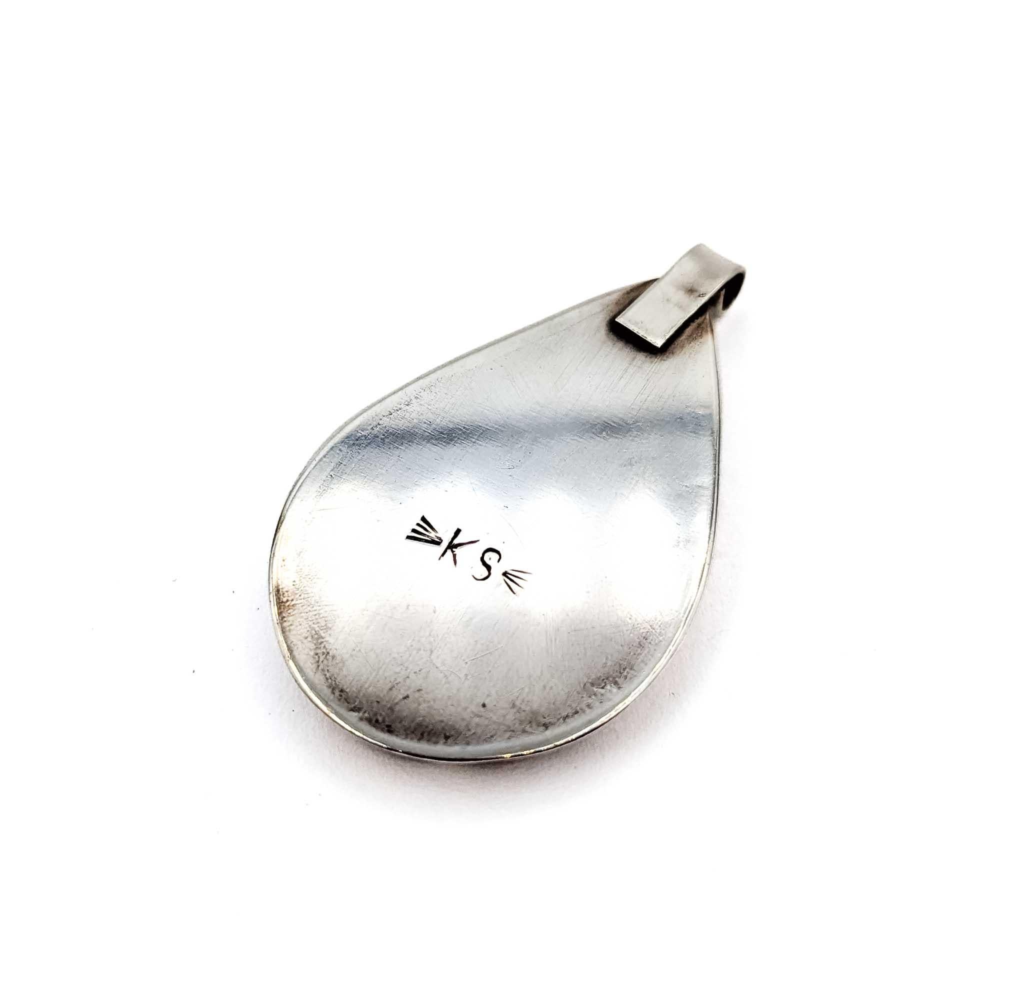 Donna Audace ciondolo in turchese dei nativi americani in argento sterling in vendita