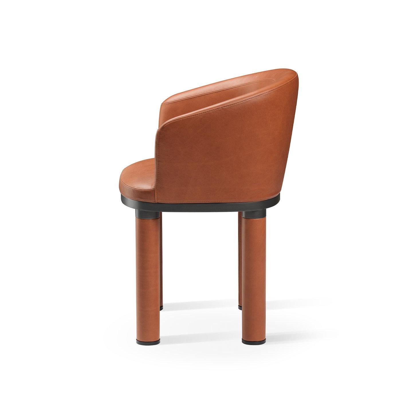 Italian Bold Orange Armchair For Sale
