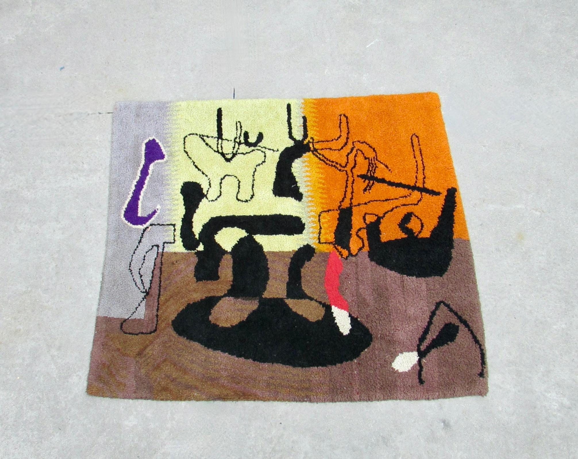 Bold Organic Abstract Pattern Wandteppich oder Bodenbelag (Moderne der Mitte des Jahrhunderts) im Angebot