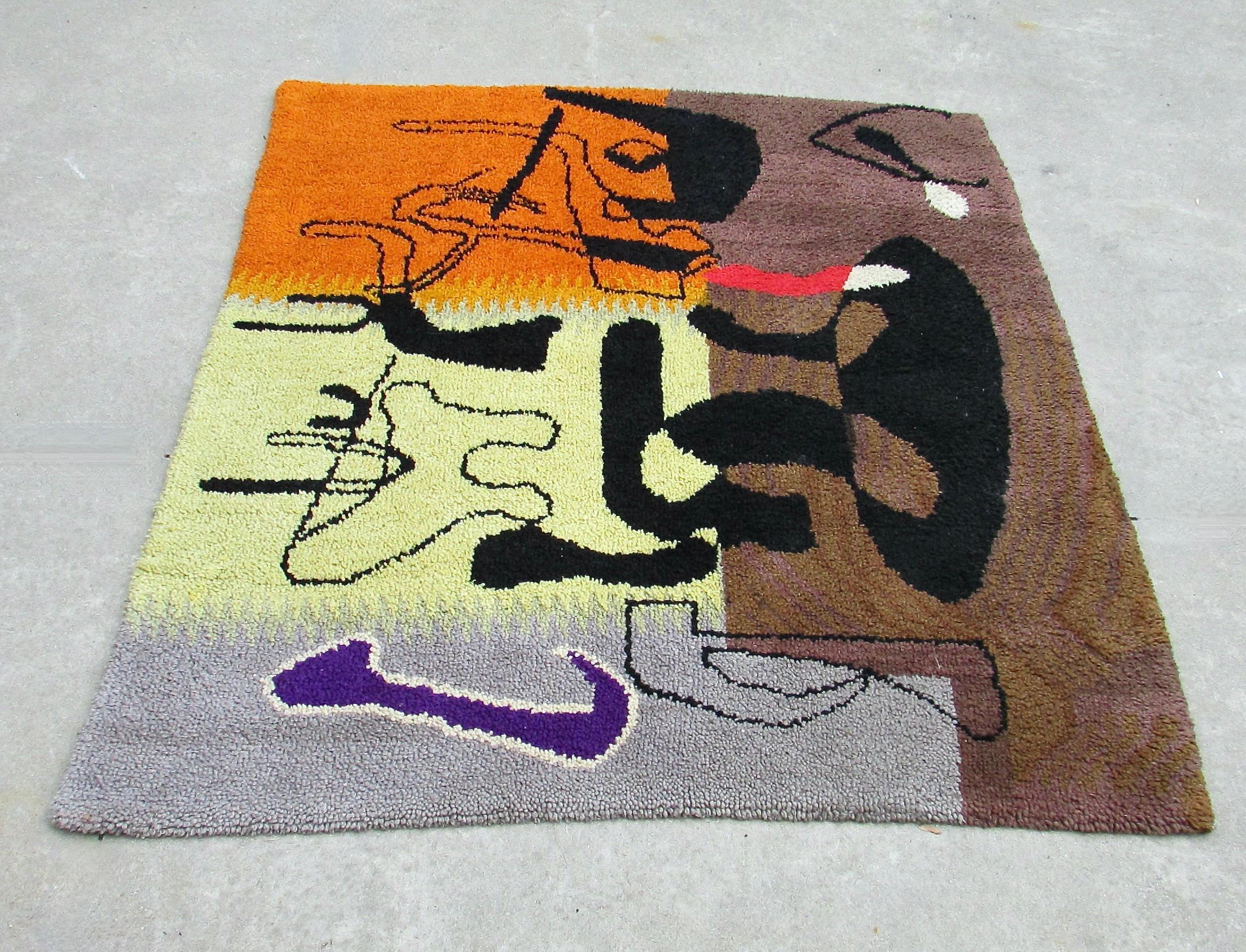 Bold Organic Abstract Pattern Wandteppich oder Bodenbelag im Angebot 1