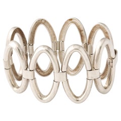 Bold Oval Link Sterling Silver Bracelet