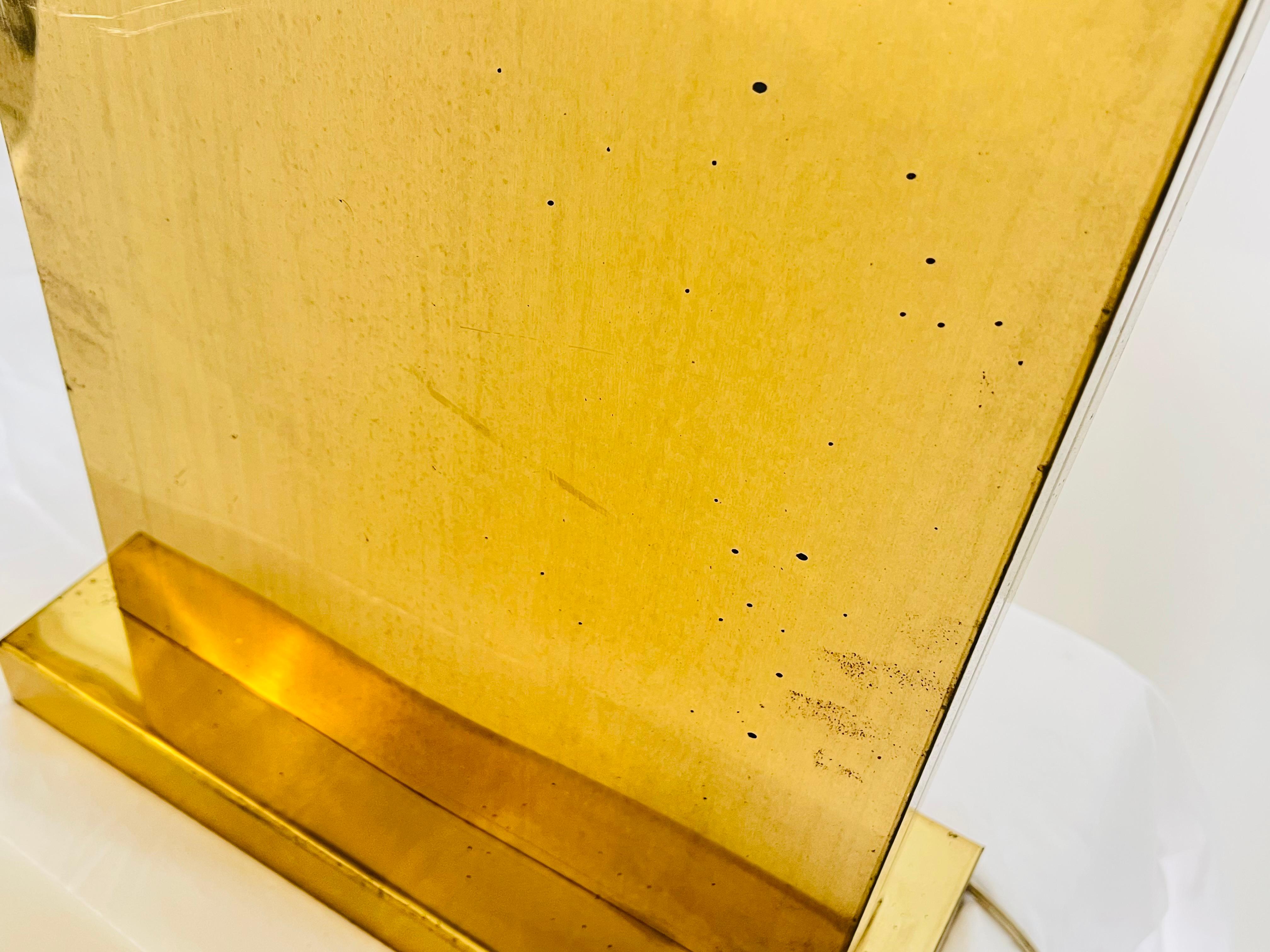 Bold, Oversized and Glamorous Brass Lamps signed by Curtis Jere en vente 7