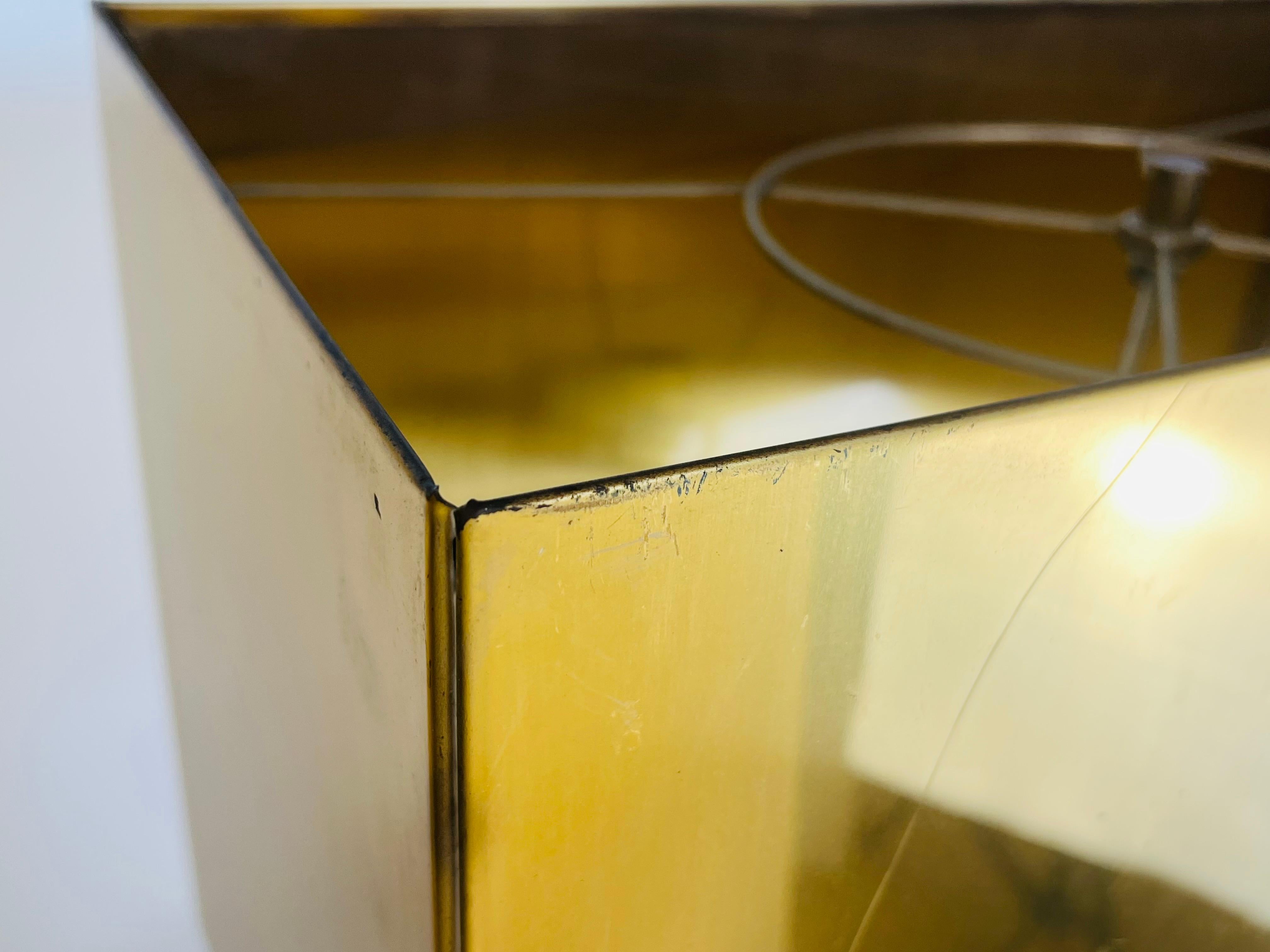 Bold, Oversized and Glamorous Brass Lamps signed by Curtis Jere en vente 3