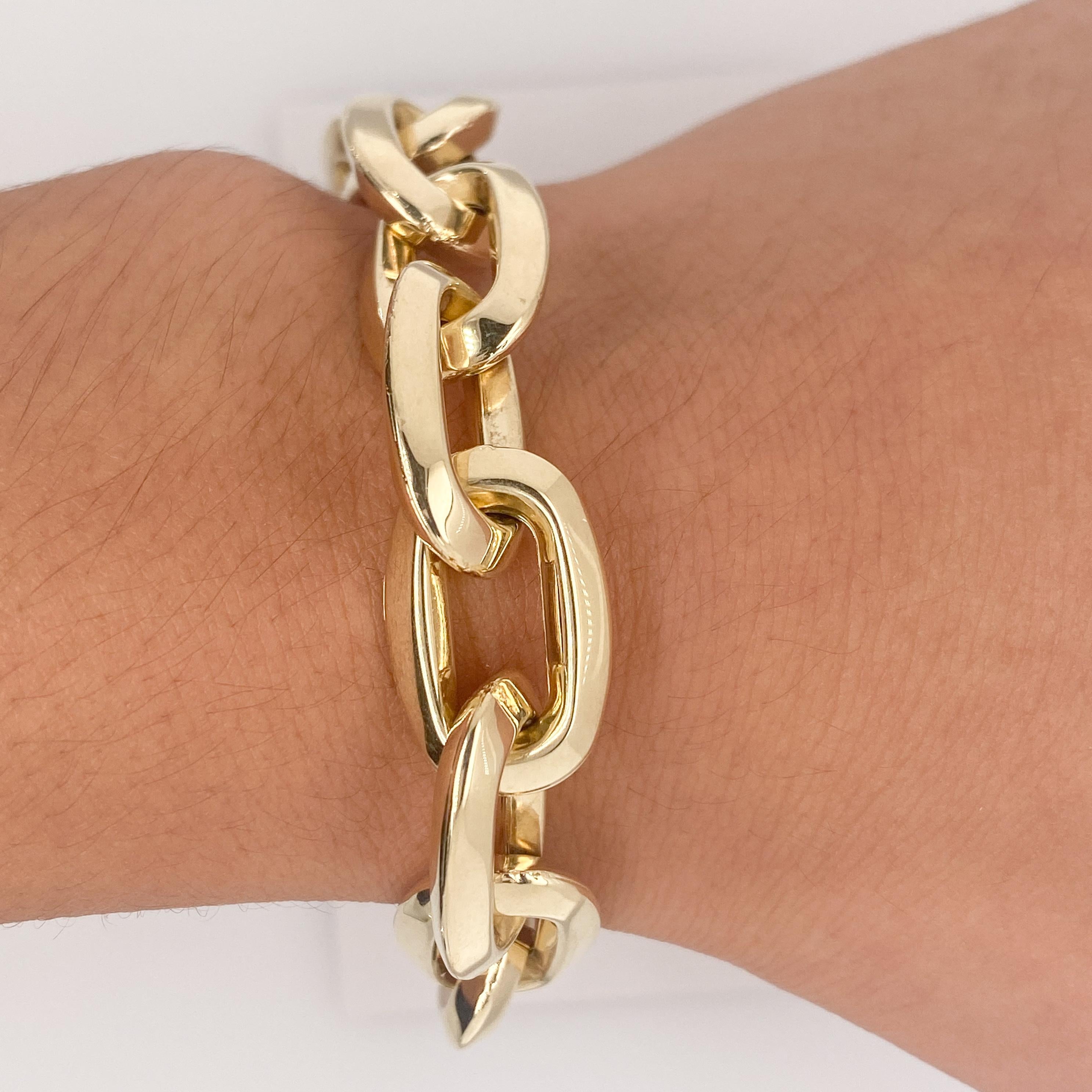 bold gold bracelets