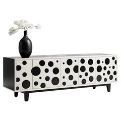 Bold Polka Dot Inlay Medienkonsole