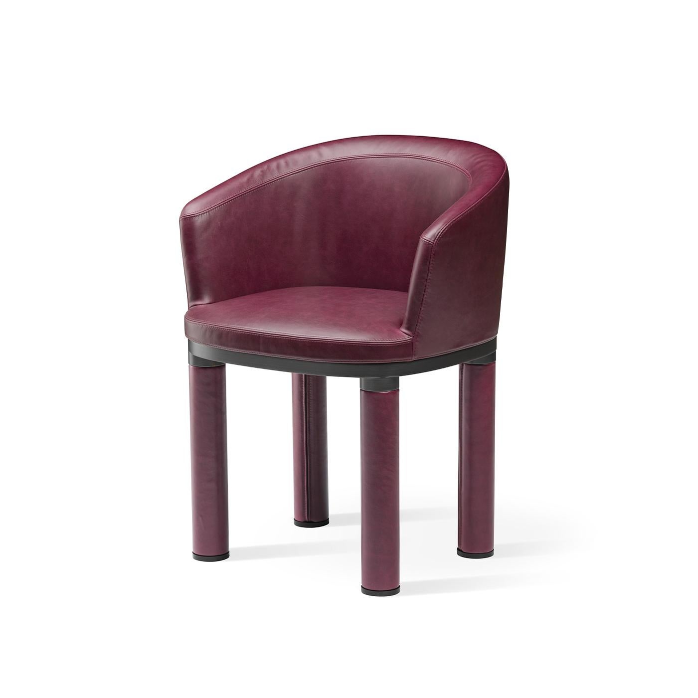 Modern Bold Purple Armchair For Sale